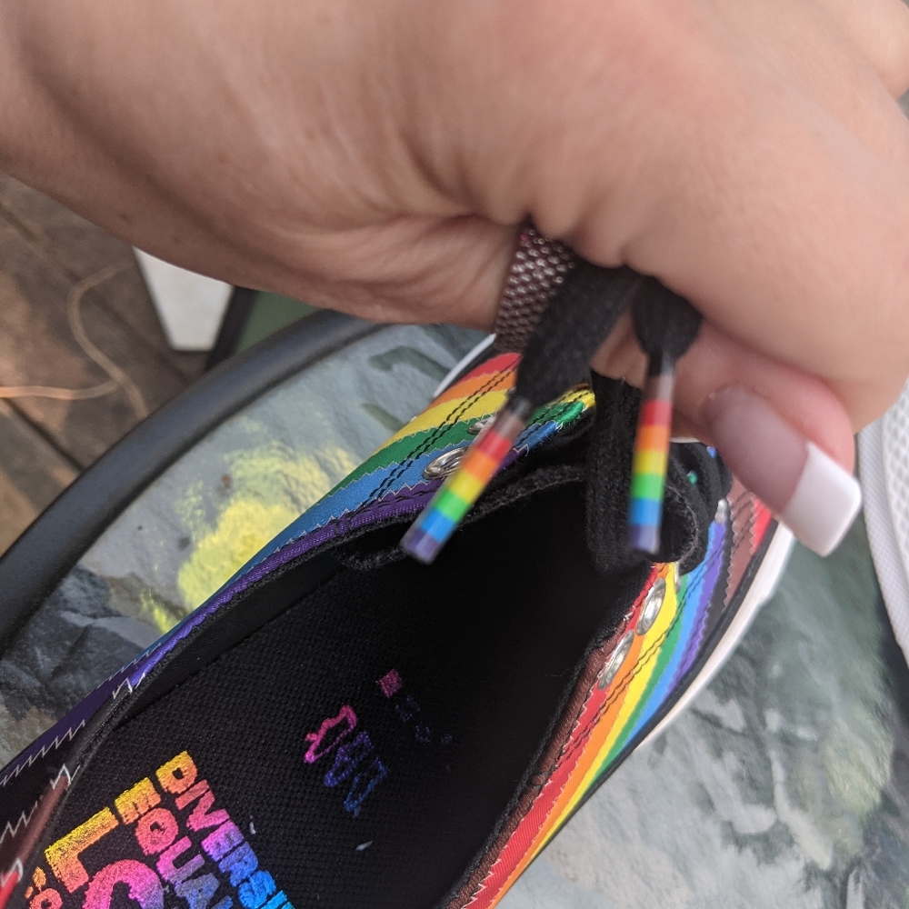 NEW pride rainbow chuck taylors unisex - Picture 2 of 10